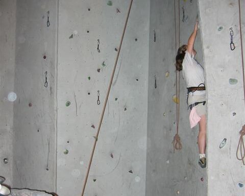 Rock climbing at Vertical Reality