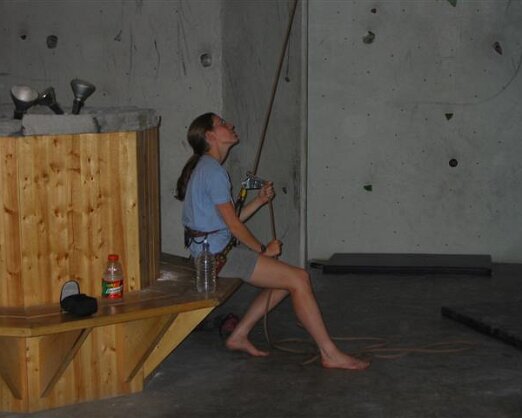 Rock climbing at Vertical Reality