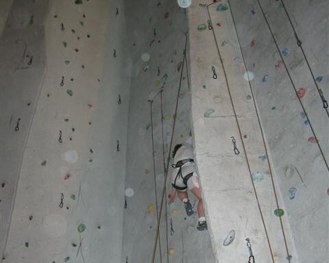 Rock climbing at Vertical Reality