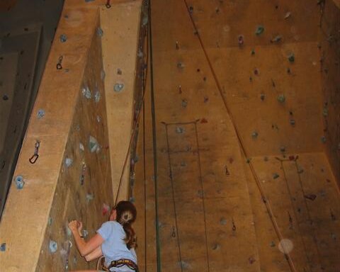 Rock climbing at Vertical Reality