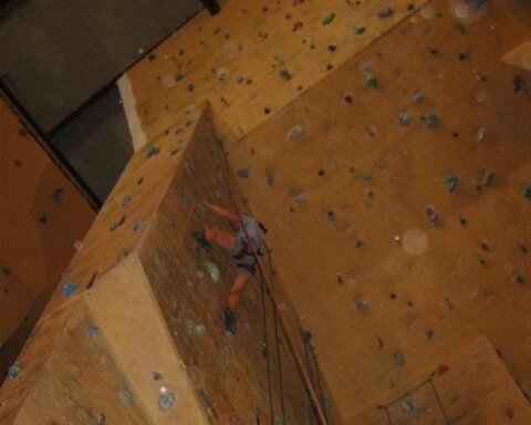Rock climbing at Vertical Reality