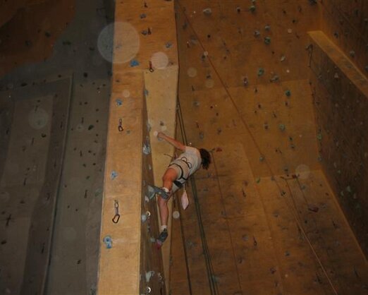 Rock climbing at Vertical Reality