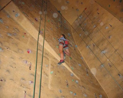 Rock climbing at Vertical Reality